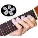 4 piece Guitar Fingertip Protectors Rubber Guard with Finger Protector Covers Caps for Paperwork, Cutting, Wax Carving, Guitar Playing and Office Supplies Tasks Guitar accessories Silicone Guitar Finger Guards Guitar Fingertip Protection Covers Caps