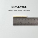 Alice A028A Electric Guitar Nut 43 x 3.4 x 4.6-3.8mm Ivory ABS Plastic Replacement Upper Nut for 6 String Electric Guitar Pre-Slotted High Density Durable Low Friction Guitar Nut Repair Replacement Accessory R400 Guitar Parts Original Alice