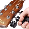 Guitar String Peg Winder with Bridge Pin Remover – Manual String Winding Tool for Acoustic, Electric & Classical Guitars, Steady Tuning Accessory, Durable Plastic Handle, Easy String Change Tool, Random Colour Guitar Maintenance Tool