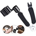 3 in 1 Professional Guitar String Winder Cutter and Bridge Pin Puller – Functional Guitar Repair Tool String Changer Accessory for Acoustic, Electric & Ba Professional Guitar String Winder Cutter and Bridge Pin Puller, Guitar Repair 
