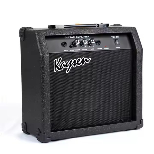 Kaysen TG15 15W Guitar Amplifier Electric Guitar Amp Acoustic Electric Guitar Speaker 6.5 Inch Practice Amplifier with Distortion Headphone Output Portable Guitar Combo Amp for Beginners Home Practice Kandy Musical Hub Sri Lanka