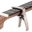 Ukulele Capo for Soprano, Concert, Tenor, Baritone Ukulele, Single Hand Use Uke Capo, Black Mini 4 String Guitar Capo, Professional Ukulele Capo