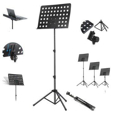 Music Stand 2 in 1 Dual-Use Desktop Book Notation Stand