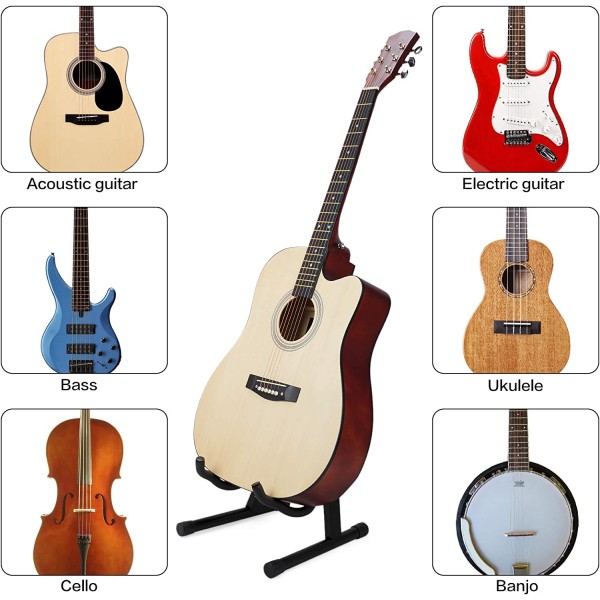 Guitar Stand Folding A-Frame Stand for Acoustic and Electric Guitars