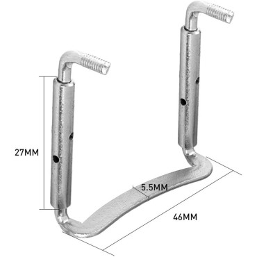 1 PC Chrome Violin Adjuster Clamp Violin Tool For 3/4 4/4 Violin Screw violin replacement parts violin Accessories chin rest clamp