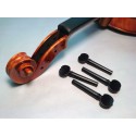 1 Piece 4/4 Ebony Violin Wooden Tuning Peg for Full Size Violin Fiddle – Replacement Violin Peg Accessory for Violin Repair, Luthier Use, Student & Professional Violin Players, Durable Ebony Wood Tuning Peg Hardware