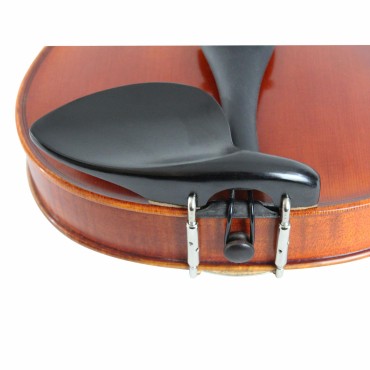 Violin Chinrest 4/4 - Ebony with Standard Bracket Chin Rest Standard Size