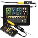 Original iRig Guitar Audio Interface Analog Adapter for iPhone iPad iPod Touch Mac Electric Guitar Bass Recording Converter Amp Simulator Portable 3.5mm Guitar Interface for GarageBand AmpliTube iOS Mac USB Audio Recording Black