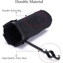 Durable Drum Sticks Bag Professional Drumsticks Storage Holder Install In Cymbal stand Drum Stick Holder Drumstick Bag Container with Metal Drum Stand Clamp Drum Stick Bag for Band, Drummer, Drumming Enthusiasts