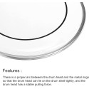 1 Pcs 13'' 14'' Drum Kit White Transparent Double-Sided Oil Drum Head Drum Skin drum  wellum